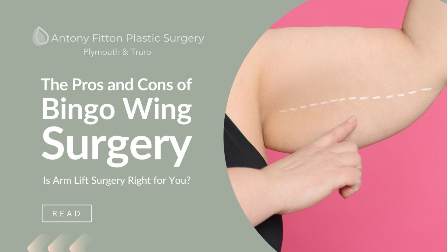 Understanding the Pros and Cons of Bingo Wing Surgery | Antony Fitton Plastic Surgery | Plymouth & Truro
