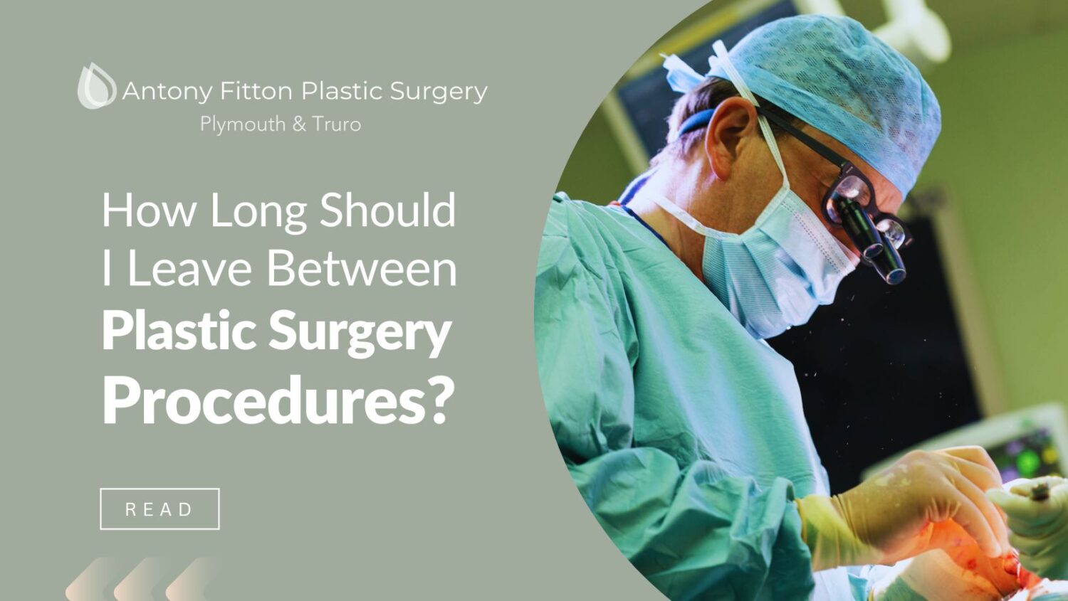 How Long Should I Leave Between Plastic Surgery Procedures? Recommended Intervals Between Plastic Surgery Procedures - Advice and Explanation from Antony Fitton.